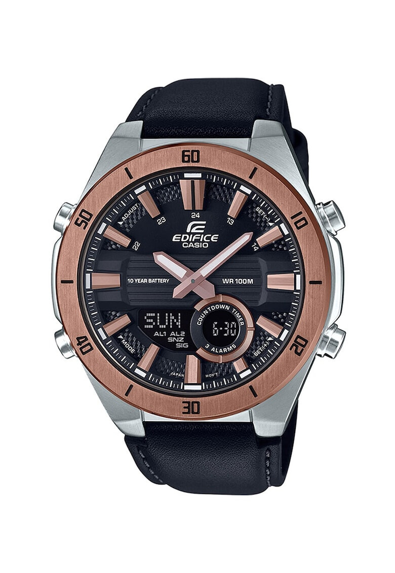 Casio Ceas cronograf cu o curea de piele - Pled.ro