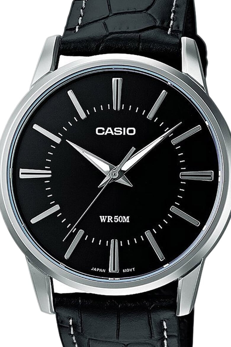 Casio Ceas cu o curea de piele Collection Negru - Pled.ro