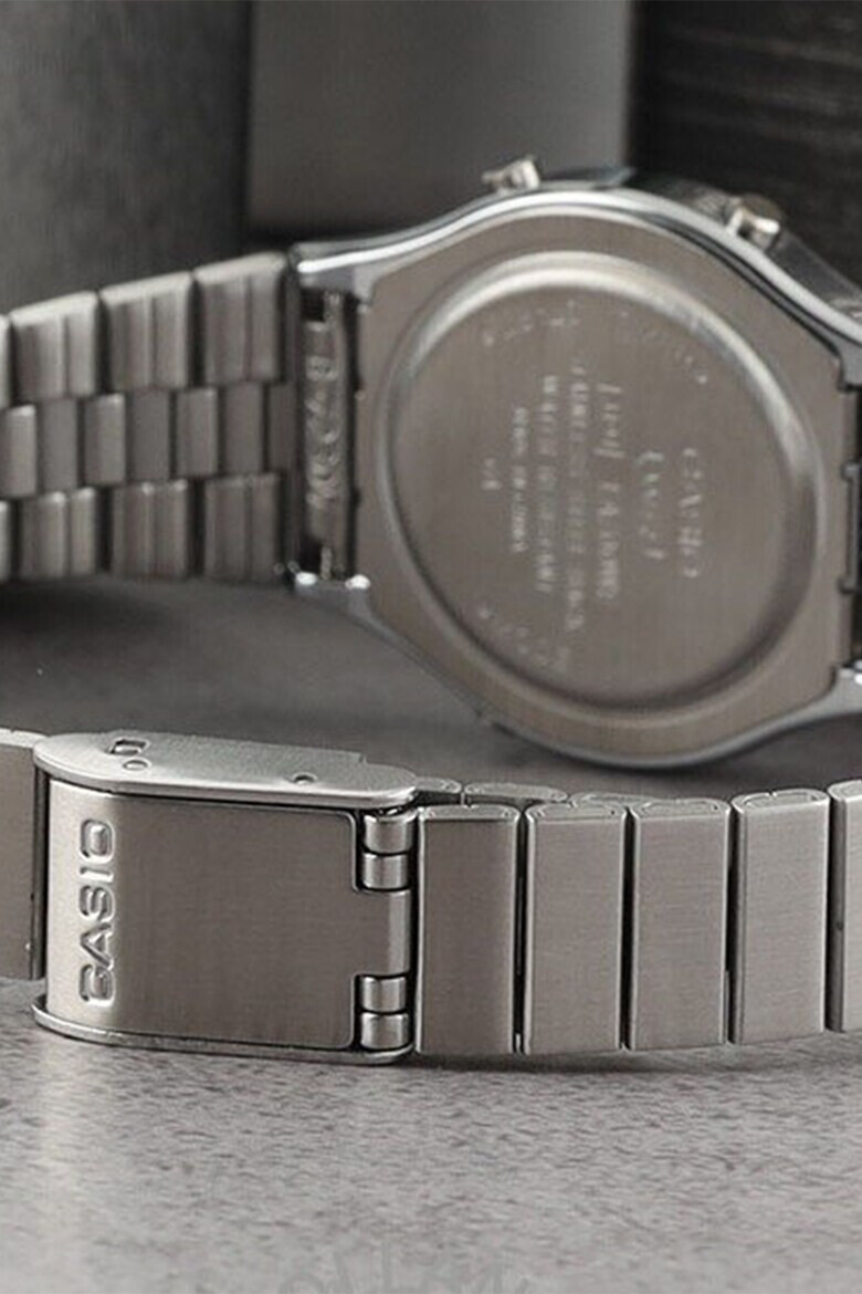 Casio Ceas diital cu bratara din otel inoxidabil - Pled.ro