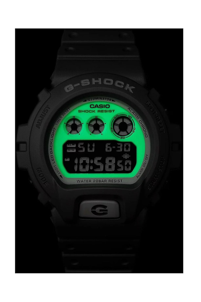 Casio Ceas G-SHOCK 6900 Series Quartz Digital Rezistent la apa 20 ATM Gri Curea Cauciuc - Pled.ro