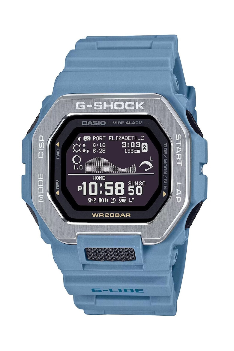 Casio Ceas G-SHOCK GBX-100-2AER Bluetooth faza lunii rezistent la socuri curea albastra - Pled.ro