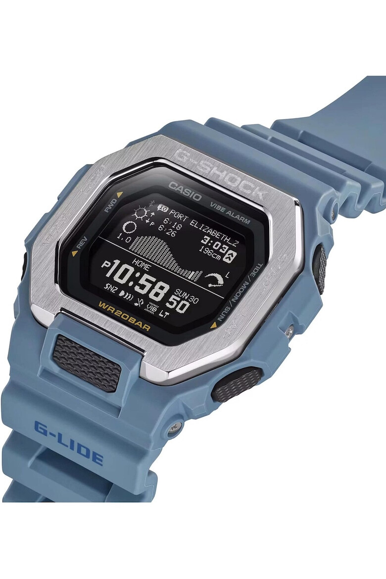 Casio Ceas G-SHOCK GBX-100-2AER Bluetooth faza lunii rezistent la socuri curea albastra - Pled.ro