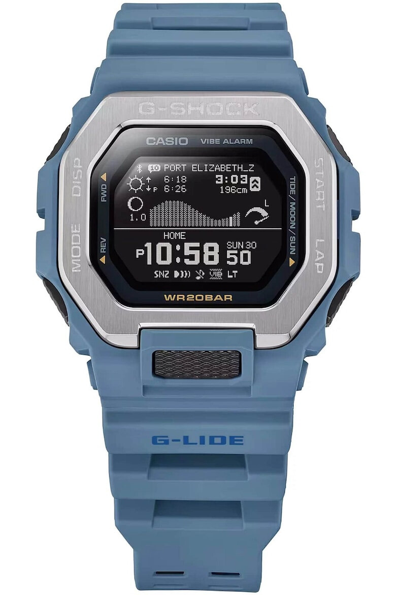 Casio Ceas G-SHOCK GBX-100-2AER Bluetooth faza lunii rezistent la socuri curea albastra - Pled.ro