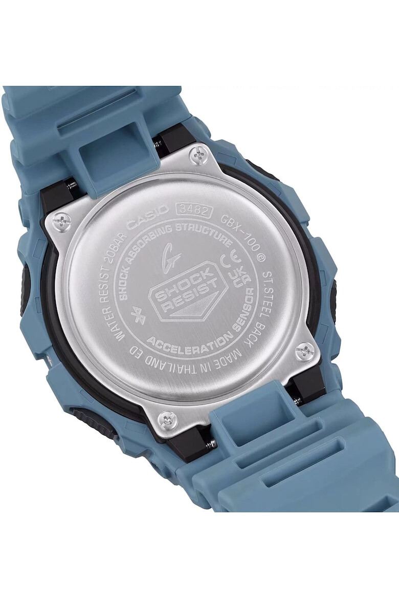 Casio Ceas G-SHOCK GBX-100-2AER Bluetooth faza lunii rezistent la socuri curea albastra - Pled.ro