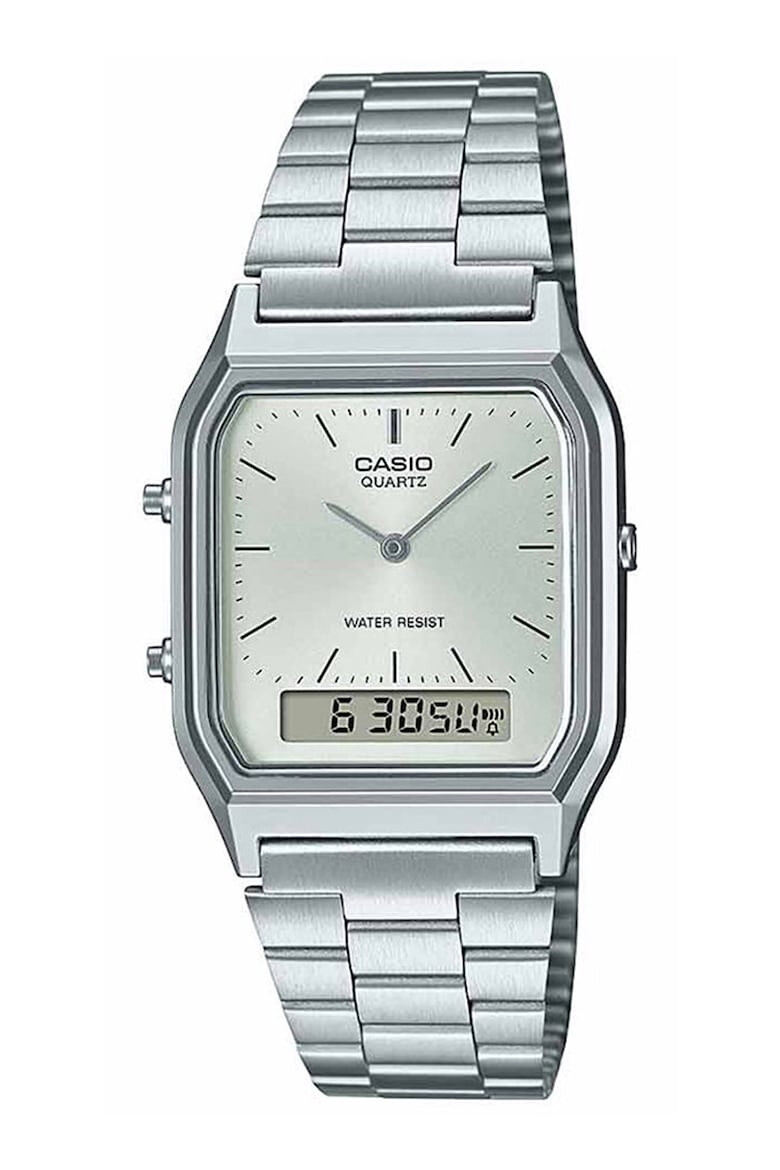 Casio Ceas patrat din otel inoxidabil - Pled.ro