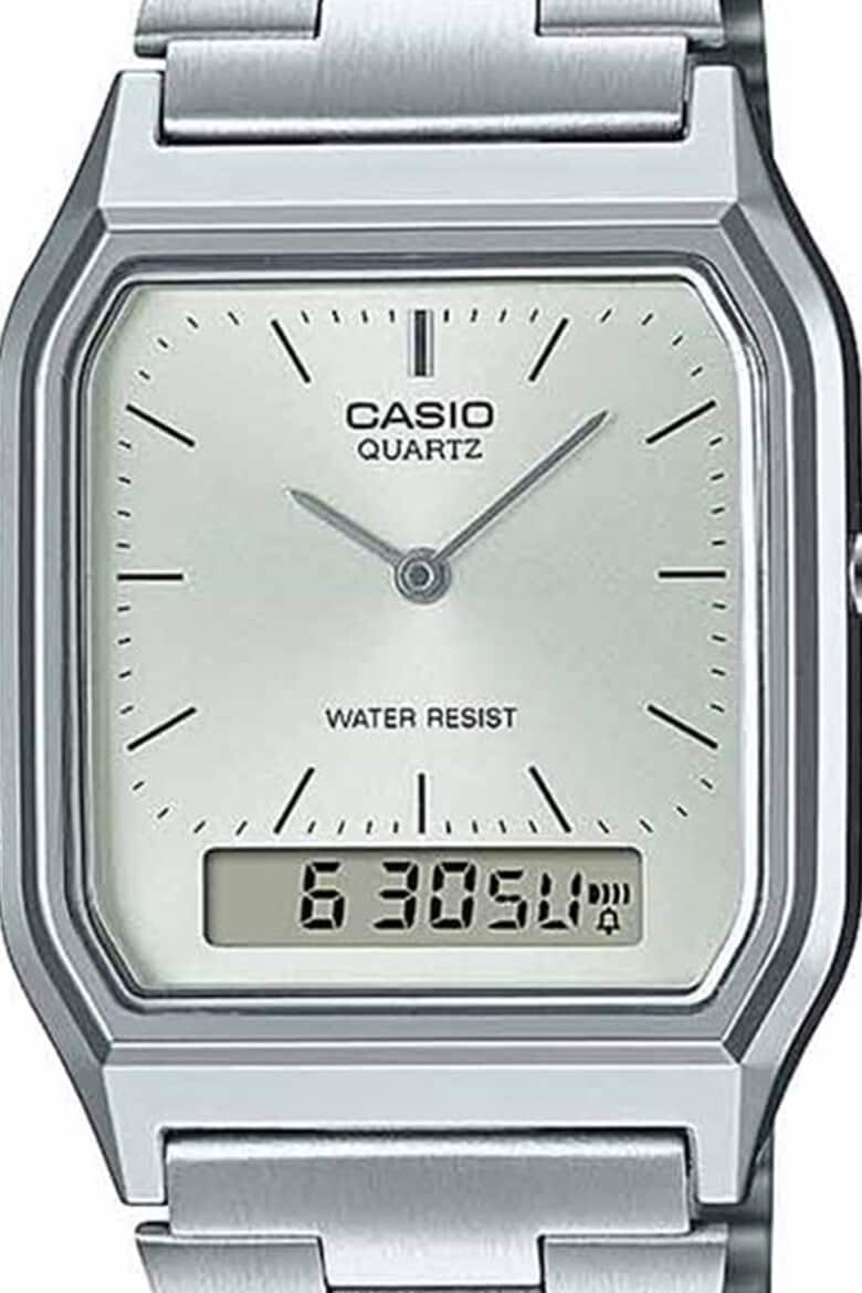 Casio Ceas patrat din otel inoxidabil - Pled.ro