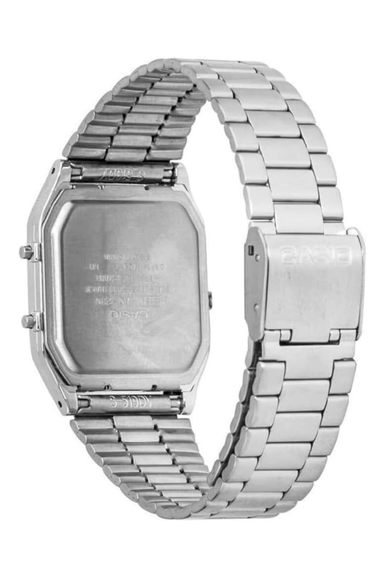 Casio Ceas unisex patrat din otel inoxidabil - Pled.ro