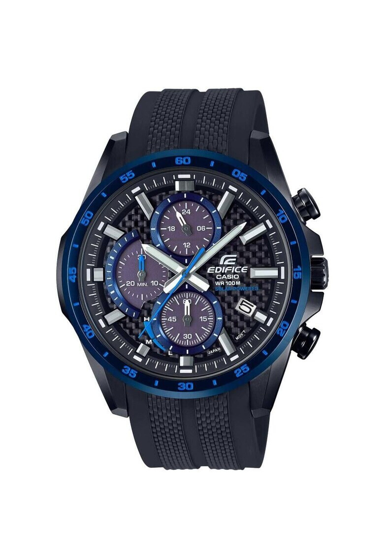 Casio Ceas pentru barbati Edifice Solar Cronograf Carbon dial - Pled.ro