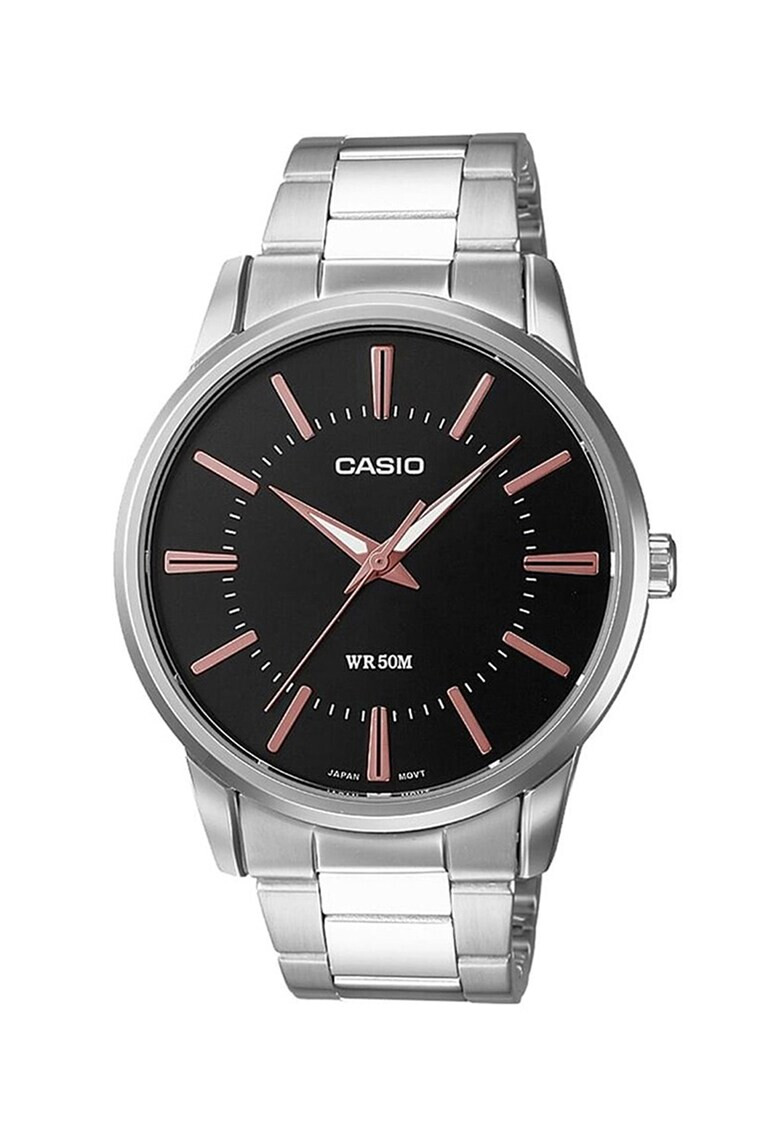 Casio Ceas rotund cu bratara metalica - Pled.ro