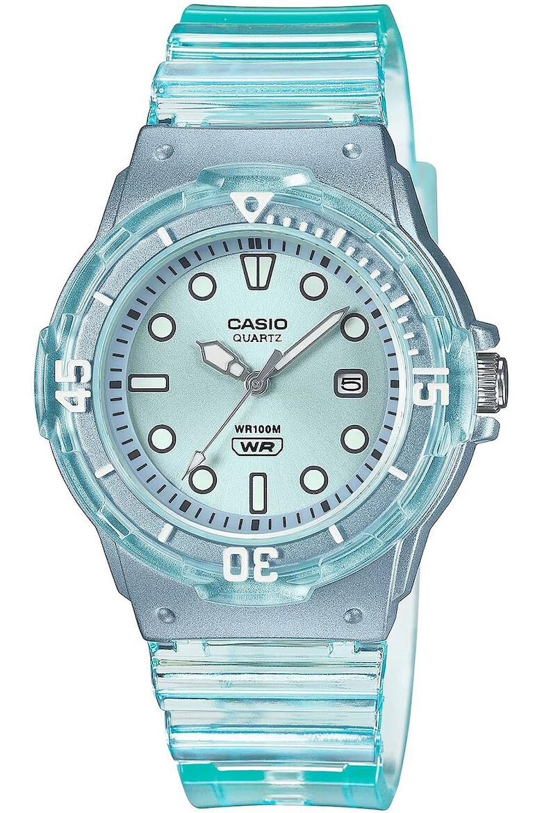 Casio Ceas Timeless Collection LRW-200HS-2EVEF Quartz Rezistent la apa 10 ATM Albastru Curea Cauciuc - Pled.ro