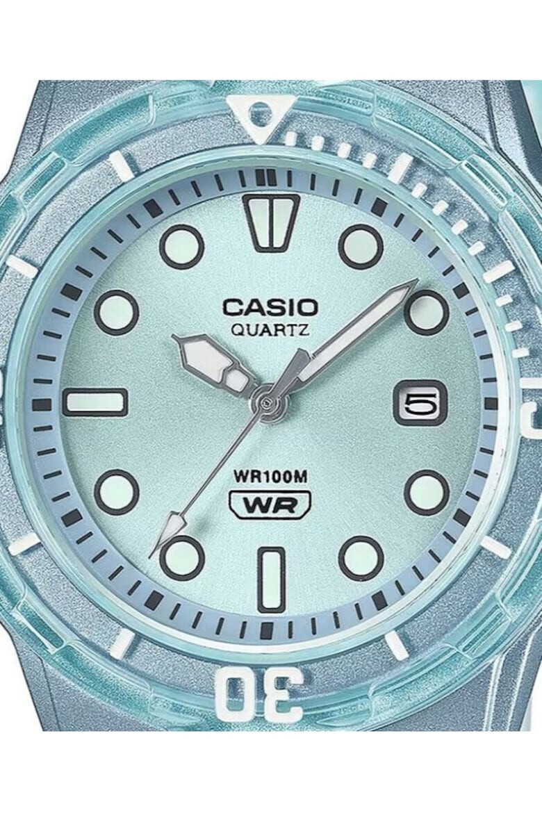 Casio Ceas Timeless Collection LRW-200HS-2EVEF Quartz Rezistent la apa 10 ATM Albastru Curea Cauciuc - Pled.ro