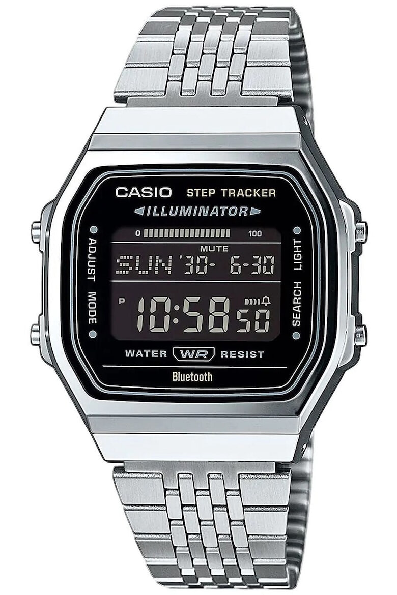 Casio Ceas unisex ABL-100WE-1BEF digital argintiu 10 ATM curea din inox - Pled.ro