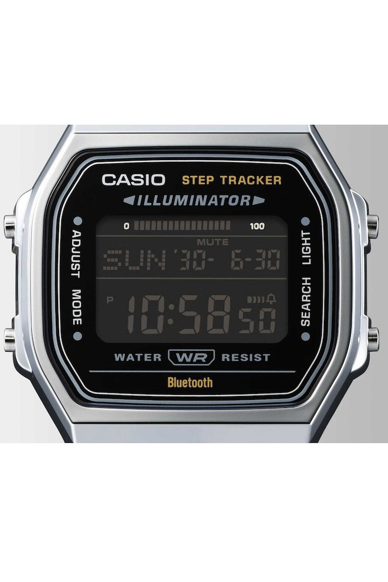 Casio Ceas unisex ABL-100WE-1BEF digital argintiu 10 ATM curea din inox - Pled.ro