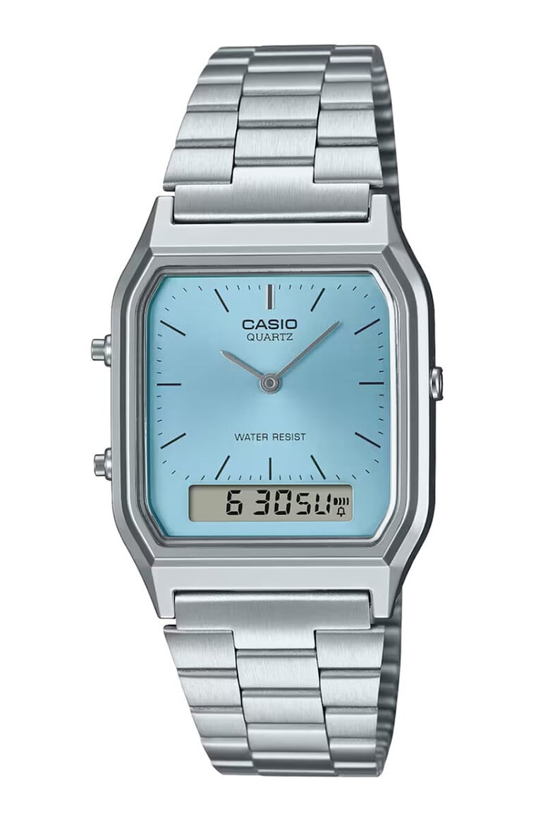 Casio Ceas unisex patrat cu afisaj mix - Pled.ro