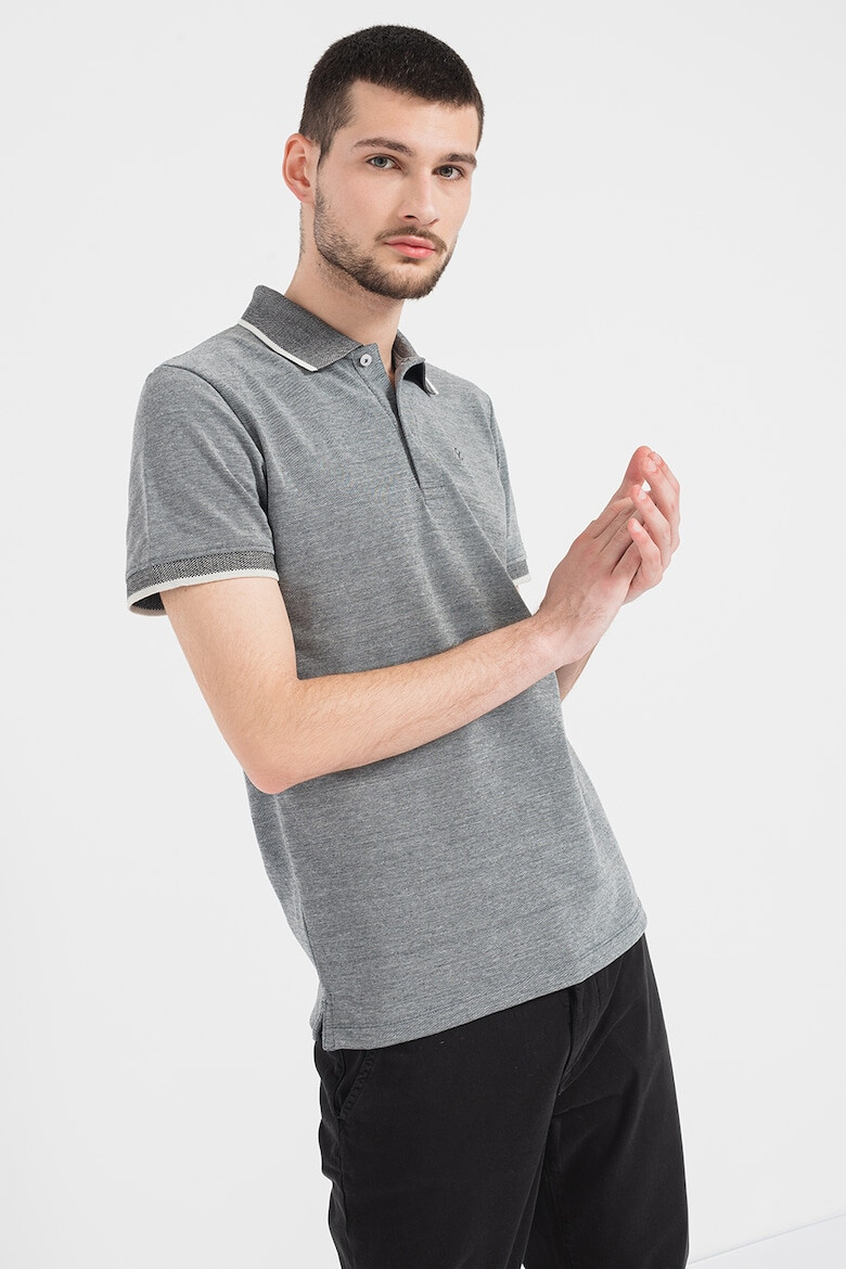 Casual Friday Tricou polo de bumbac pique Tristan - Pled.ro