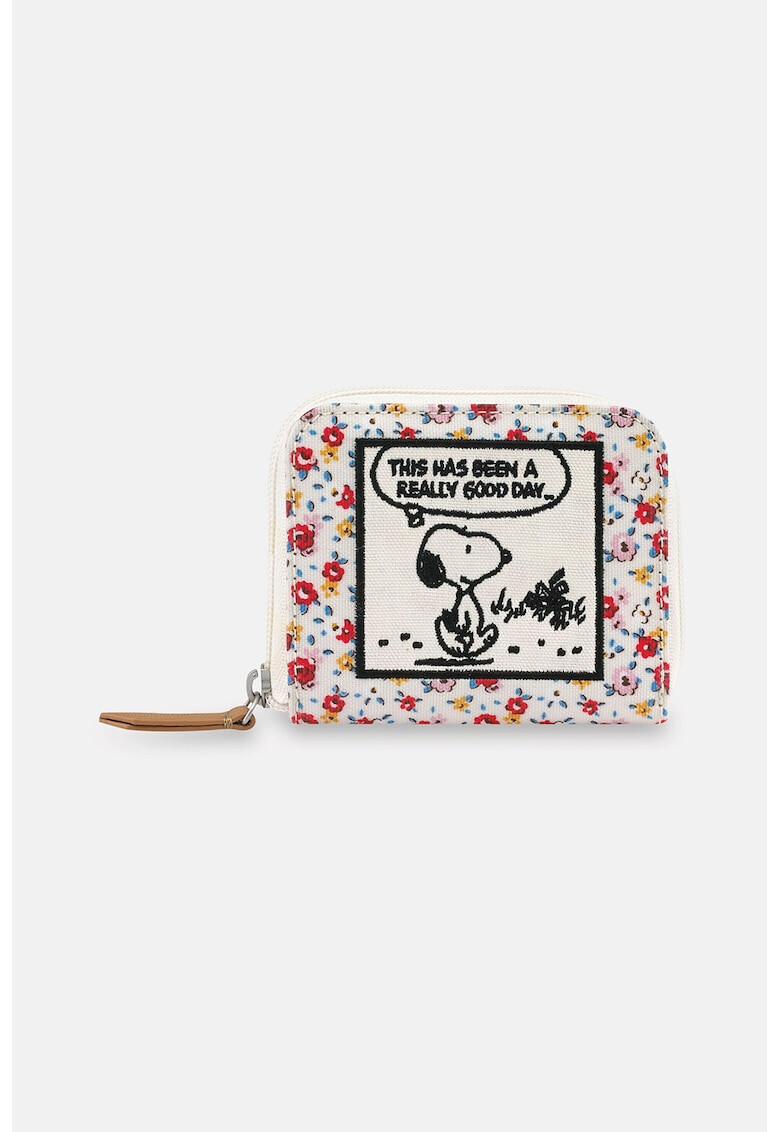 Cath Kidston Portofel cu fermoar si broderie Snoopy Dog - Pled.ro