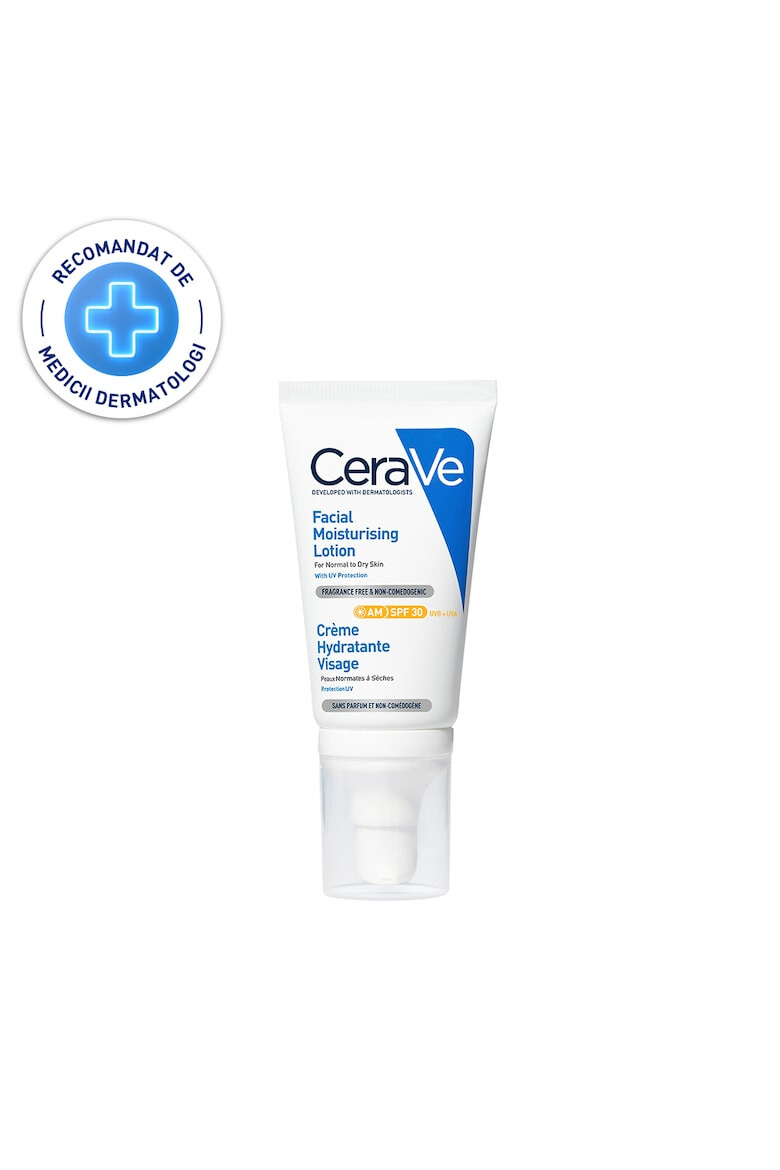 CeraVe Crema hidratanta pentru fata AM cu ceramide SPF 30 ten normal-uscat 52 ml - Pled.ro