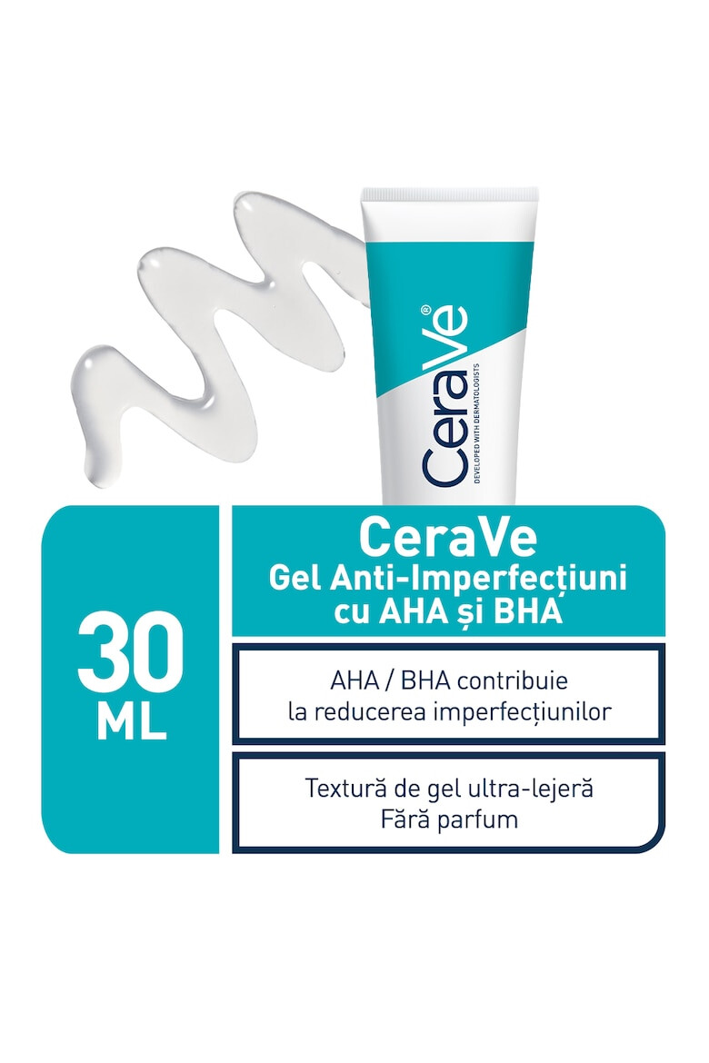 CeraVe Gel anti-Imperfectiuni cu AHA si BHA textura lejera pentru tenul gras cu tendinta acneica 40ml - Pled.ro