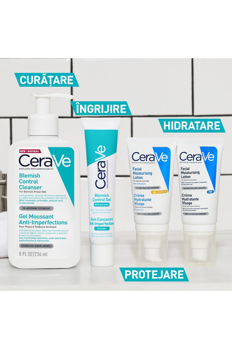 CeraVe Gel anti-Imperfectiuni cu AHA si BHA textura lejera pentru tenul gras cu tendinta acneica 40ml - Pled.ro