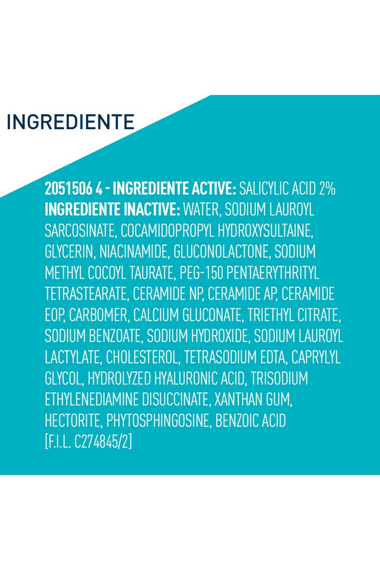 CeraVe Gel de curatare spumant anti-imperfectiuni cu acid salicilic pentru ten gras cu tendinta acneica 236ml - Pled.ro