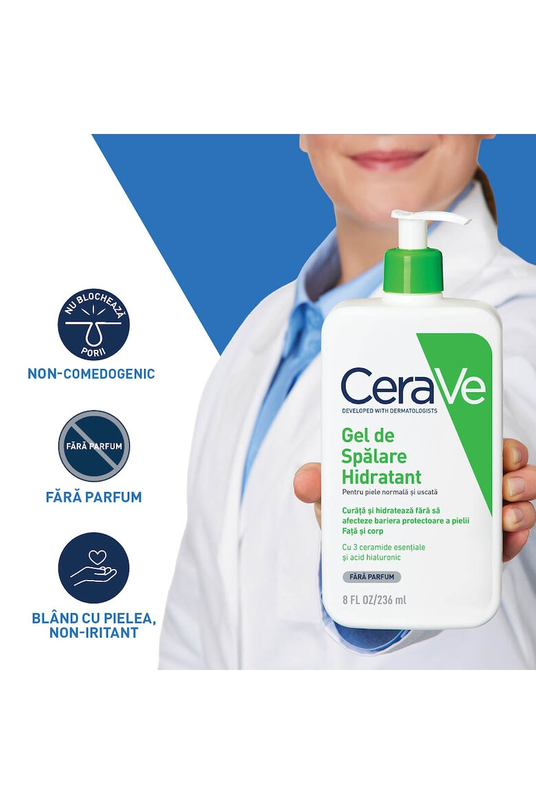 CeraVe Gel de spalare hidratant pentru piele normal-uscata - Pled.ro