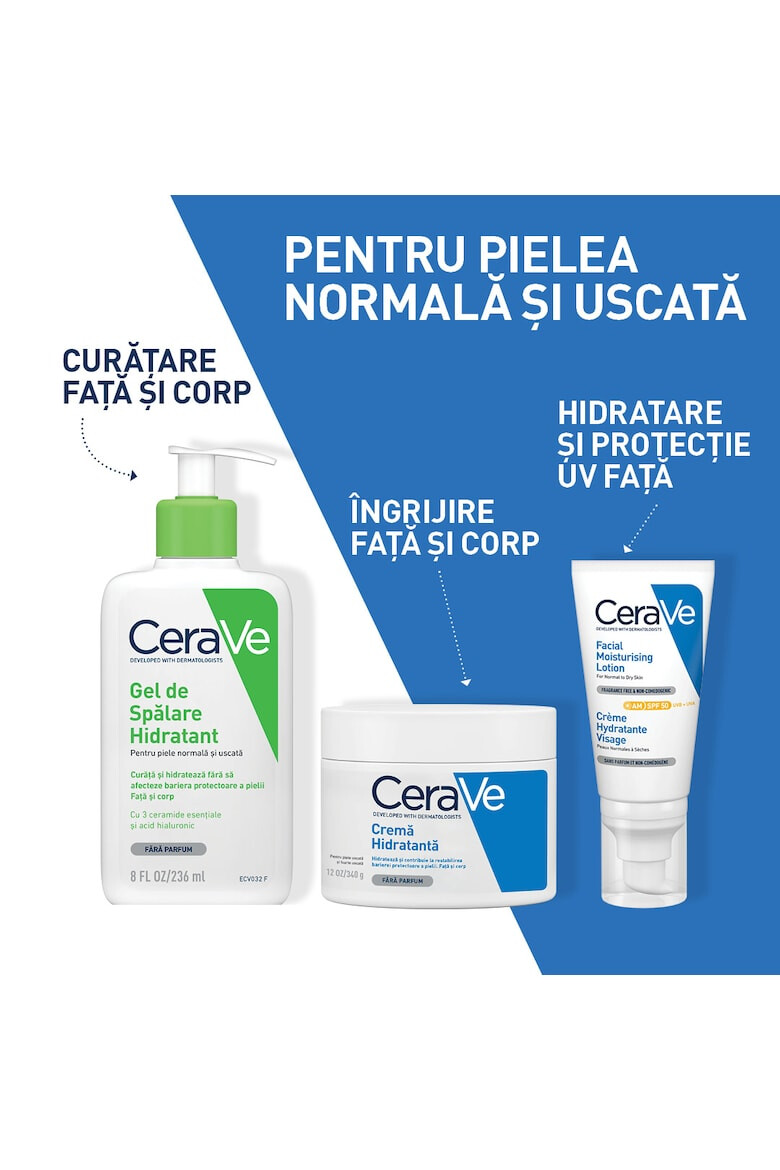 CeraVe Gel de spalare hidratant pentru piele normal-uscata - Pled.ro