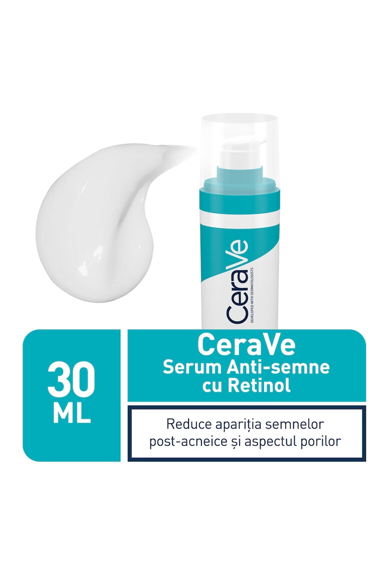 CeraVe Ser de Fata Resurfacing Retinol Serum Contribuie la Repararea Barierei de Protectie a Pielii Anti-Rid cu Retinol Incapsulat si Niacinamide fara Parfum 30ml - Pled.ro