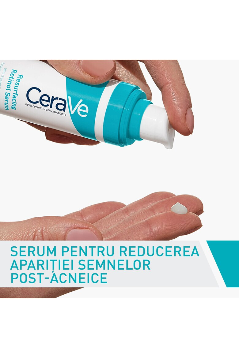 CeraVe Ser de Fata Resurfacing Retinol Serum Contribuie la Repararea Barierei de Protectie a Pielii Anti-Rid cu Retinol Incapsulat si Niacinamide fara Parfum 30ml - Pled.ro