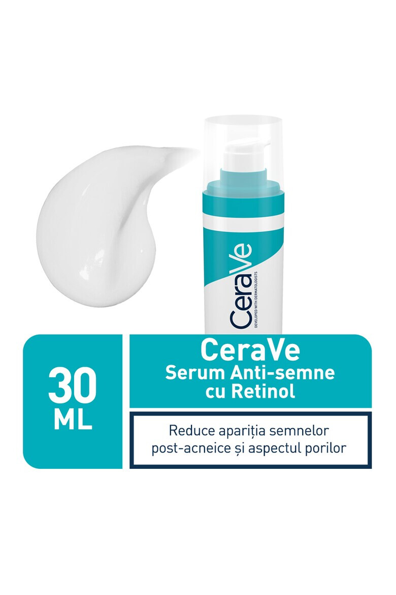 CeraVe Ser de Fata Resurfacing Retinol Serum Contribuie la Repararea Barierei de Protectie a Pielii Anti-Rid cu Retinol Incapsulat si Niacinamide fara Parfum 30ml - Pled.ro