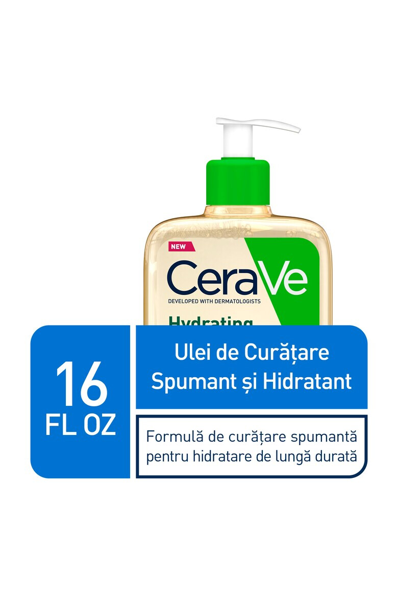 CeraVe Ulei de curatare spumant si hidratant fata si corp pentru piele normal-uscata 473 ml - Pled.ro