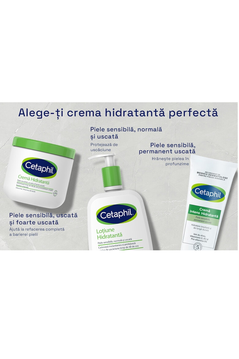 Cetaphil Crema Hidratanta pentru corp pentru piele uscata pana la foarte uscata sensibila cu niacinamida și vitamina E - Pled.ro