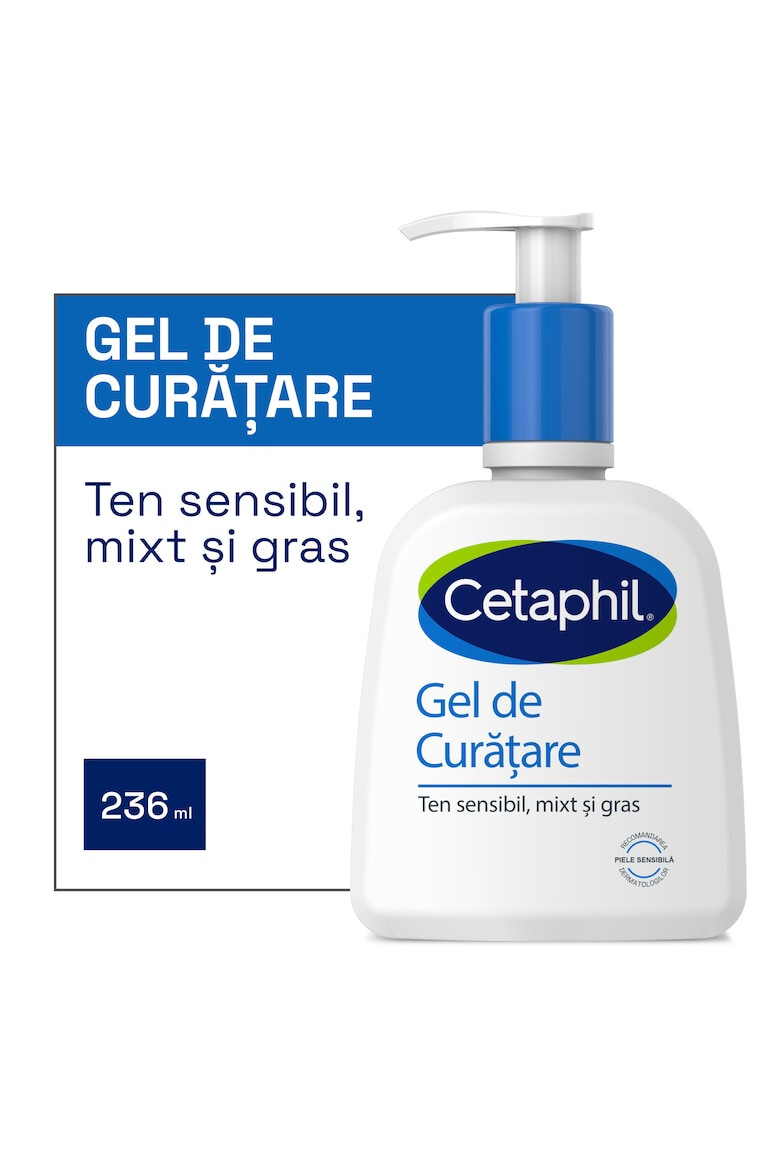 Cetaphil Gel de Curatare pentru ten sensibil mixt pana la gras cu niacinamida 236 ml - Pled.ro