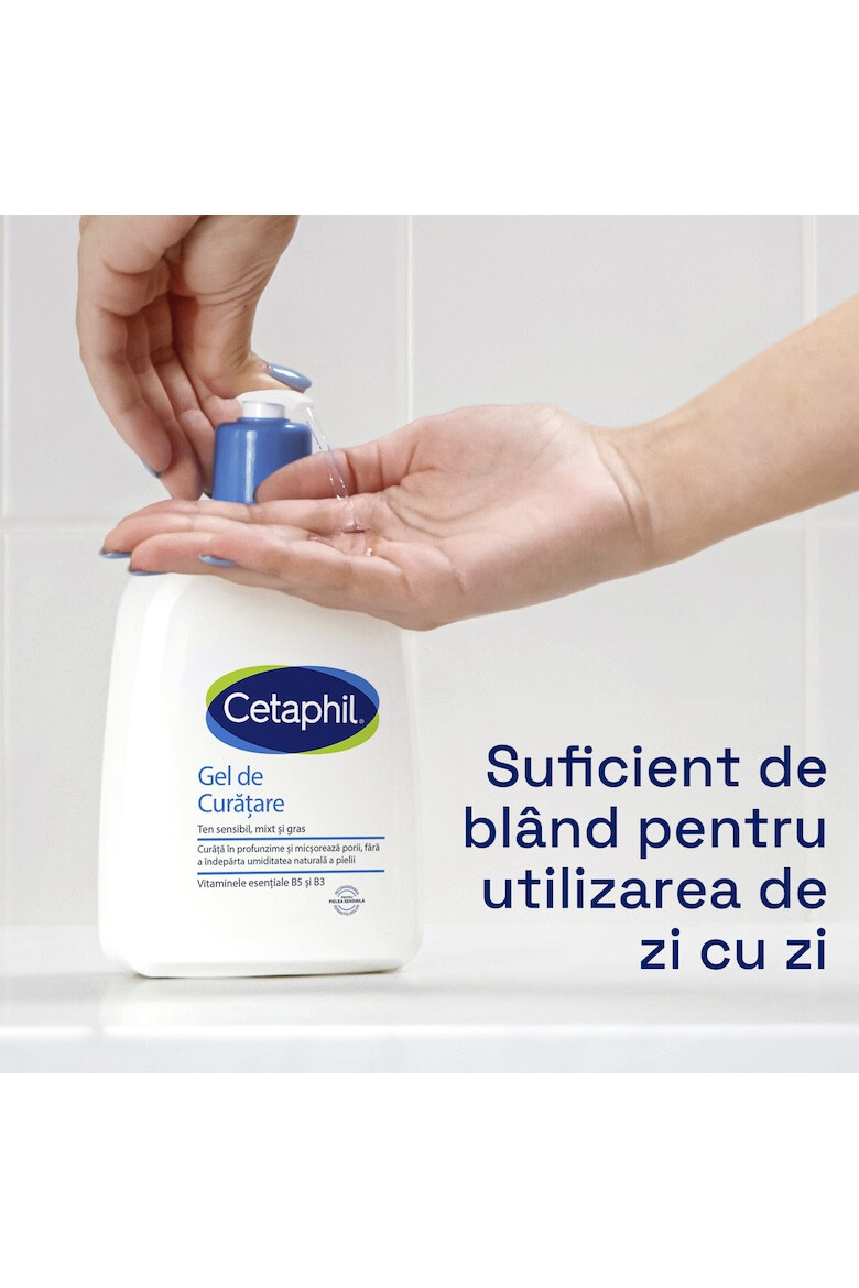 Cetaphil Gel de Curatare pentru ten sensibil mixt pana la gras cu niacinamida 236 ml - Pled.ro