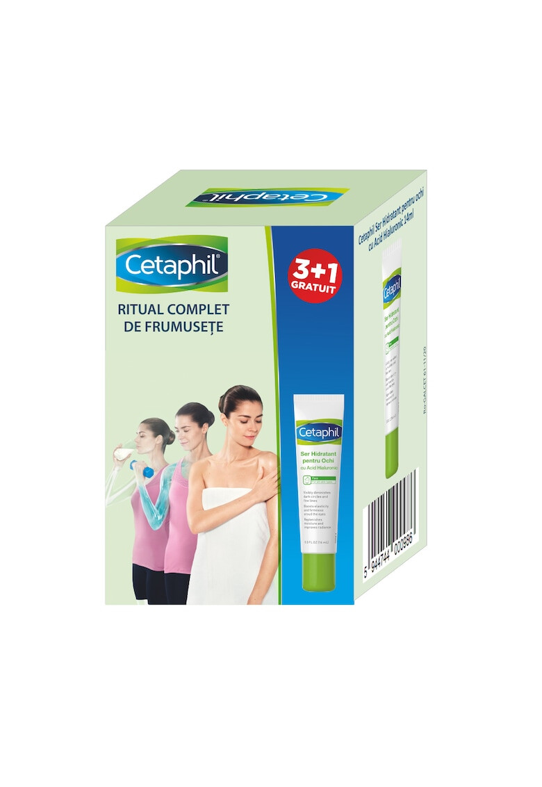 Cetaphil Pachet 4 x Anti-Aging Ser pentru ochi cu acid hialuronic 14 ml - Pled.ro