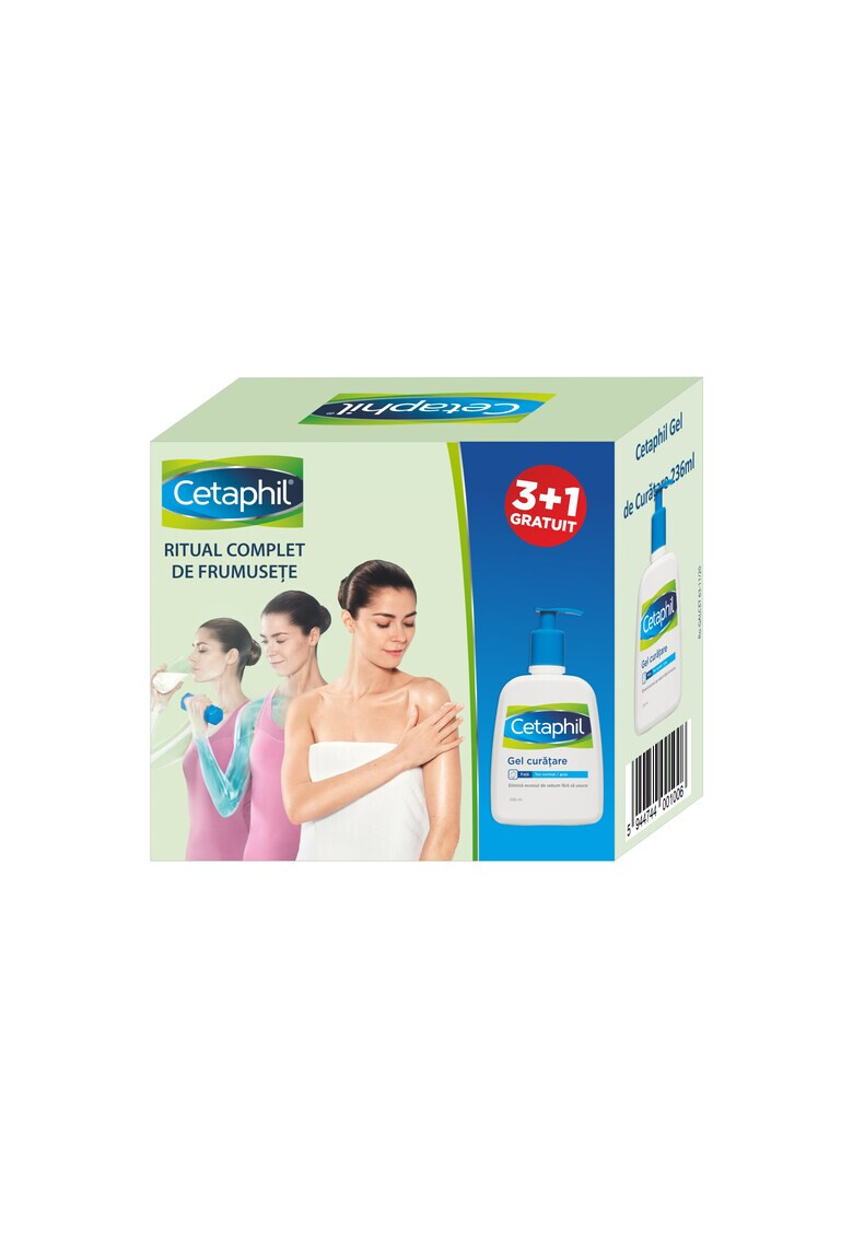 Cetaphil Pachet 4 x Gel de curatare ten normal/gras 236 ml - Pled.ro