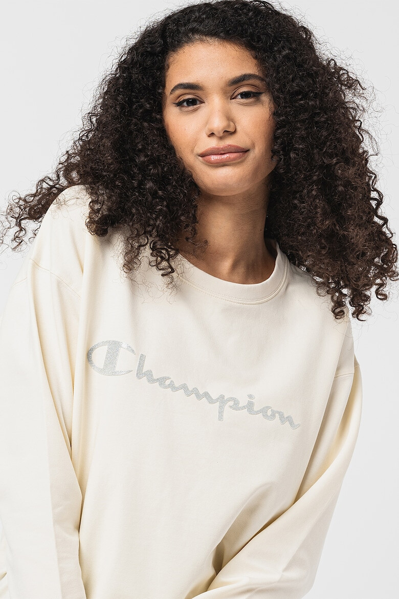 Champion Bluza sport cu decolteu la baza gatului si imprimeu logo - Pled.ro