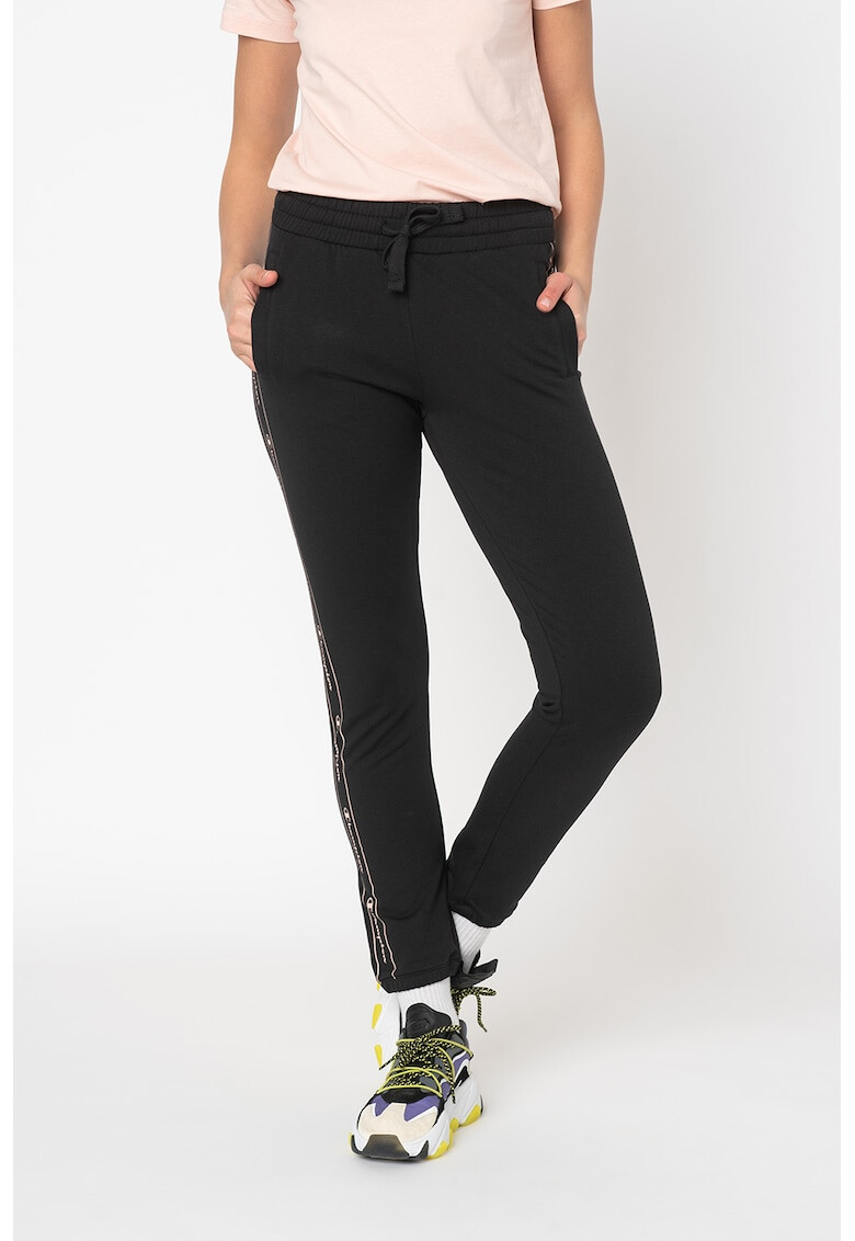 Champion Pantaloni sport cu snur si benzi laterale cu logo - Pled.ro