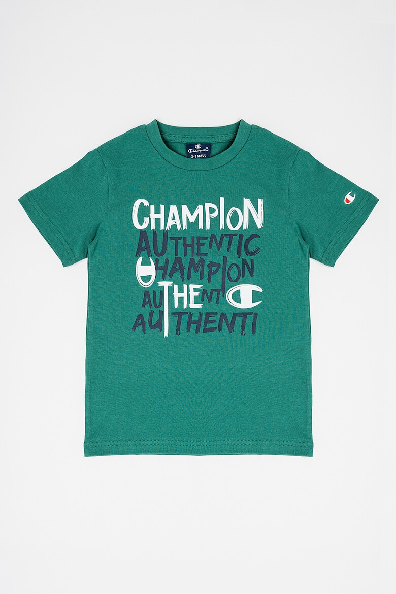 Champion Tricou cu decolteu la baza gatului si imprimeu Authentic - Pled.ro