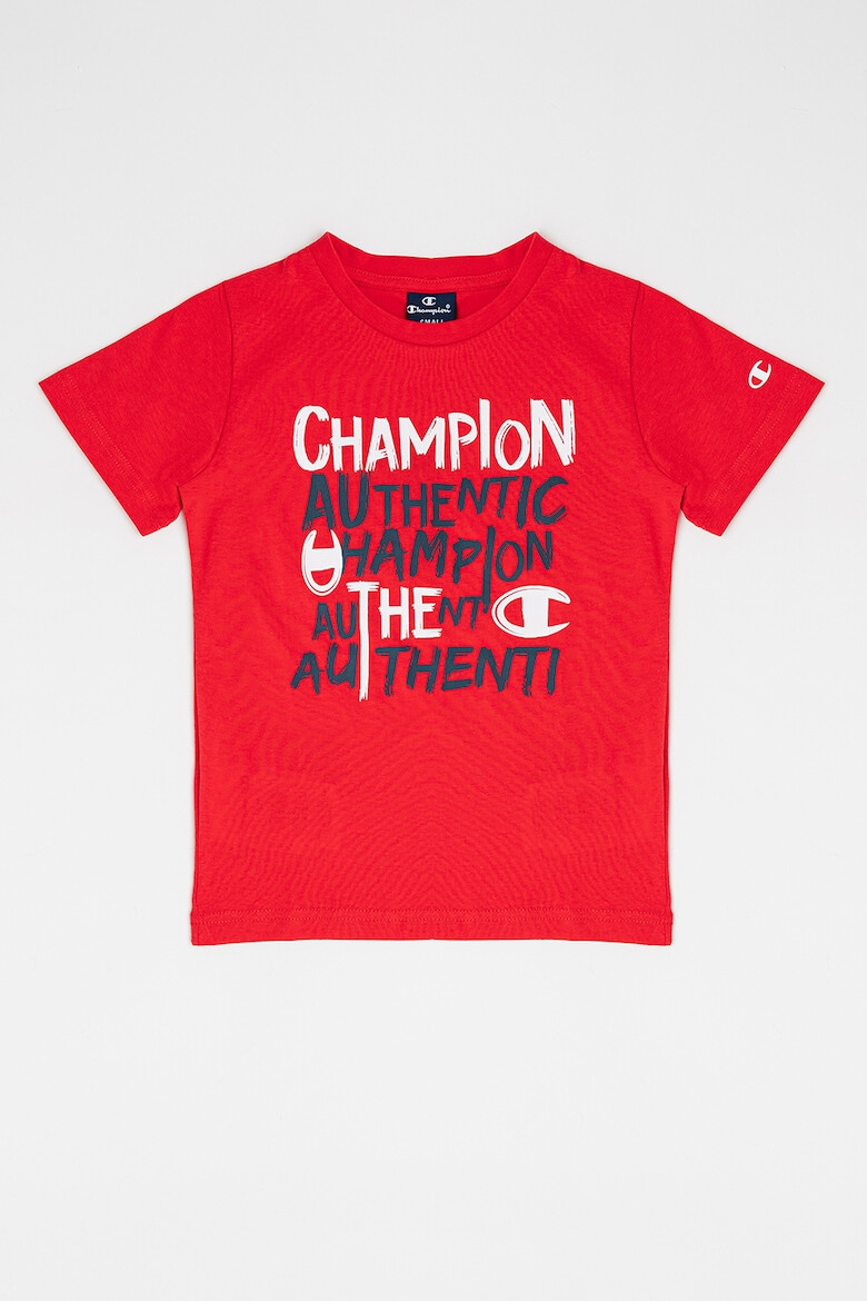 Champion Tricou cu decolteu la baza gatului si imprimeu Authentic - Pled.ro