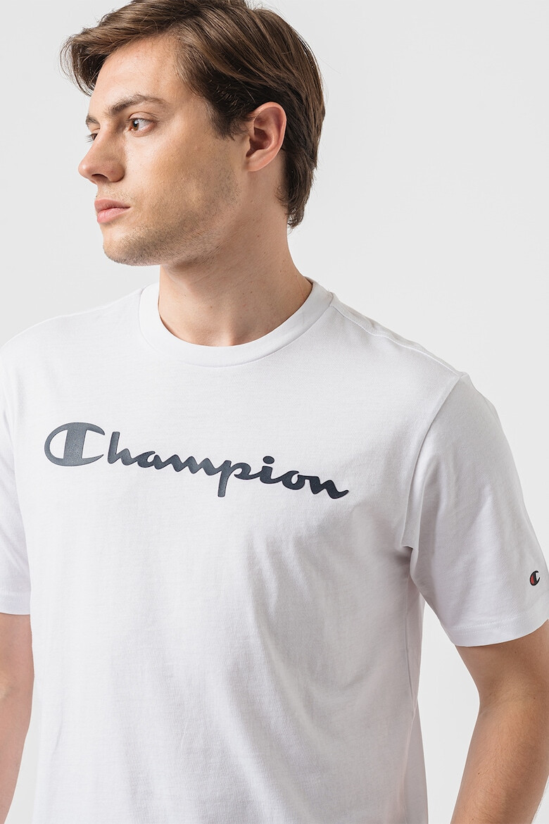 Champion Tricou cu decolteu la baza gatului si imprimeu logo - Pled.ro