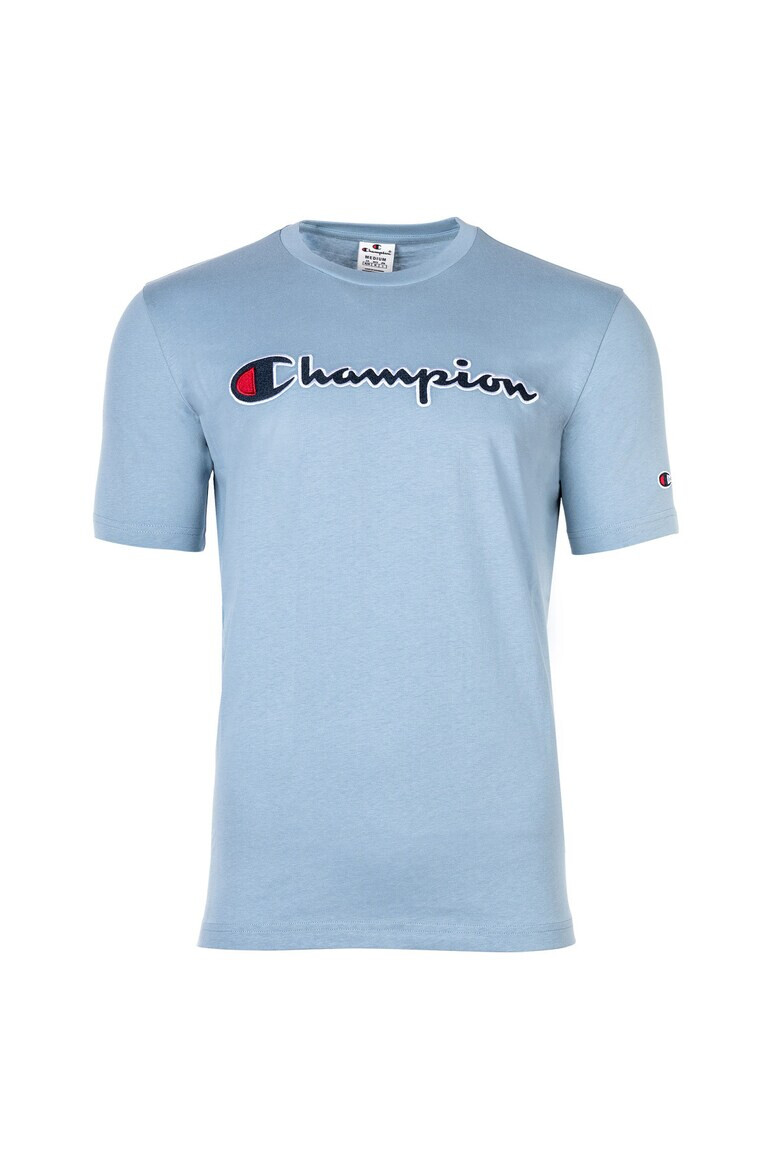 Champion Tricou cu decolteu la baza gatului si logo brodat - Pled.ro