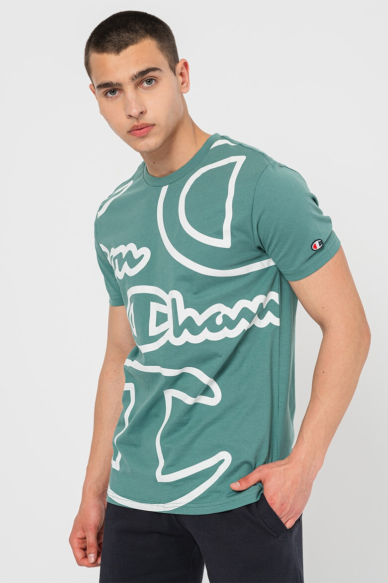 Champion Tricou din bumbac cu imprimeu logo Easy - Pled.ro