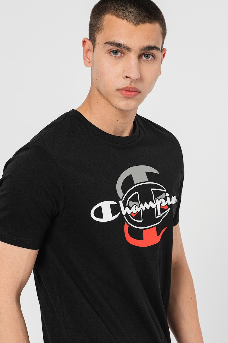 Champion Tricou din bumbac cu imprimeu logo Triple - Pled.ro