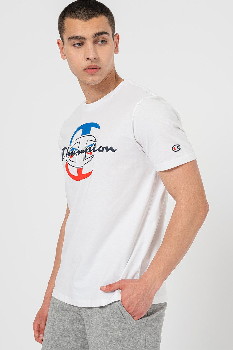 Champion Tricou din bumbac cu imprimeu logo Triple - Pled.ro