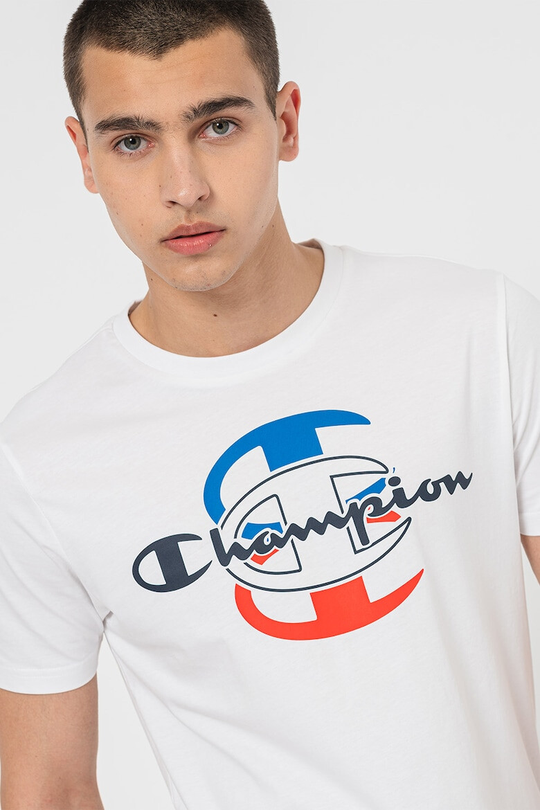 Champion Tricou din bumbac cu imprimeu logo Triple - Pled.ro