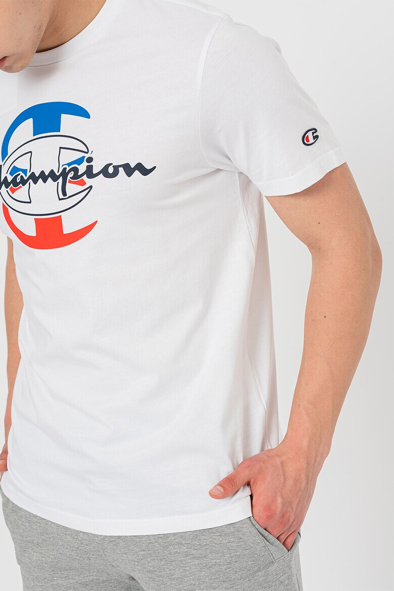 Champion Tricou din bumbac cu imprimeu logo Triple - Pled.ro