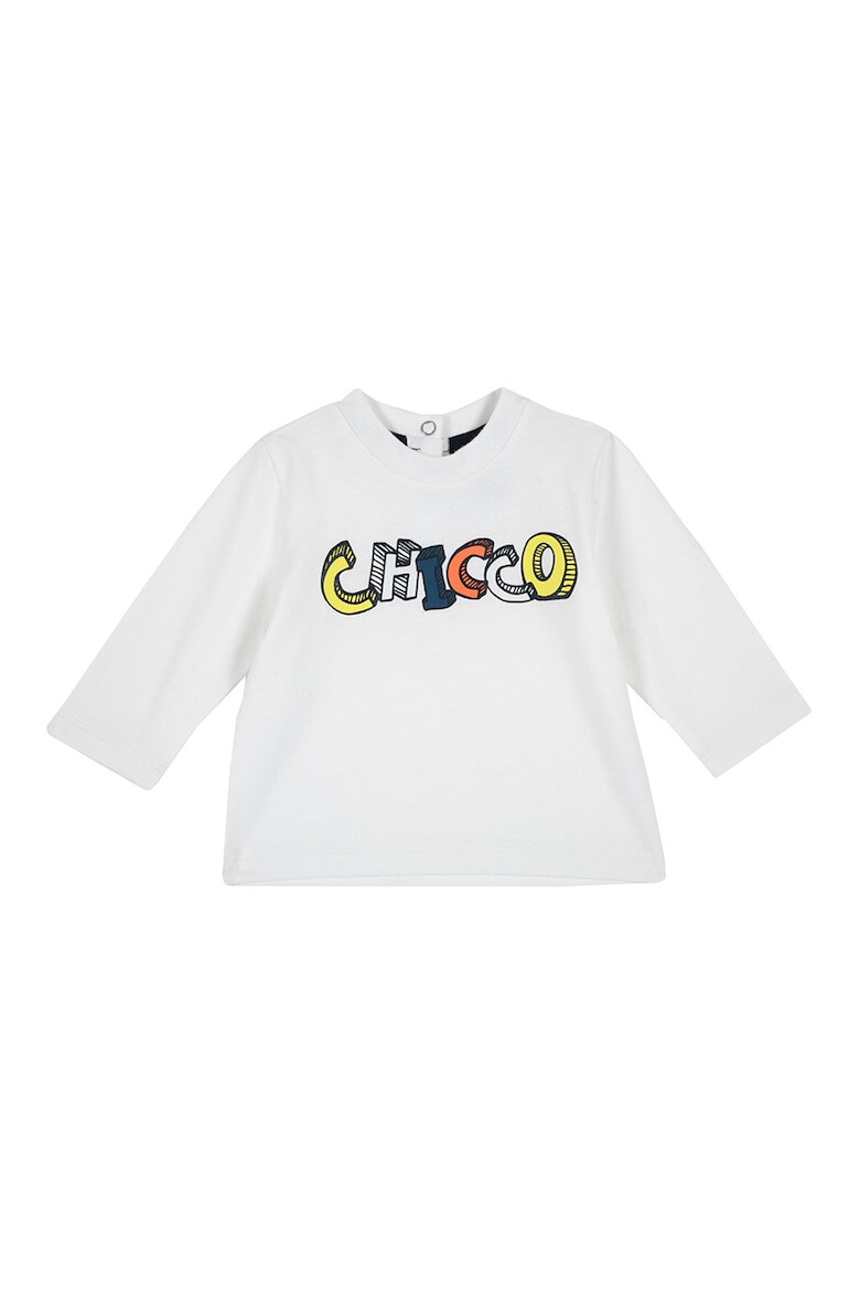 Chicco Bluza din jerseu cu imprimeu logo contrastant - Pled.ro