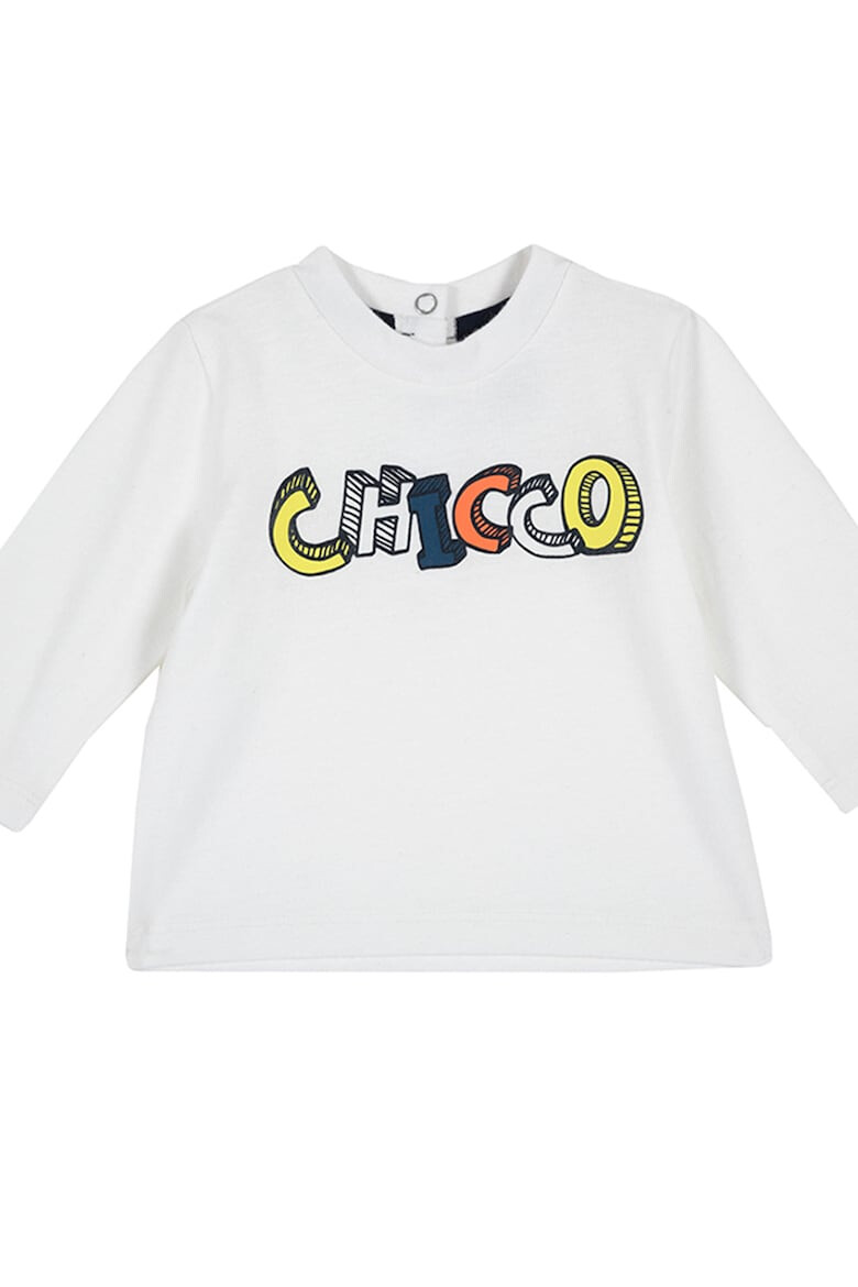 Chicco Bluza din jerseu cu imprimeu logo contrastant - Pled.ro