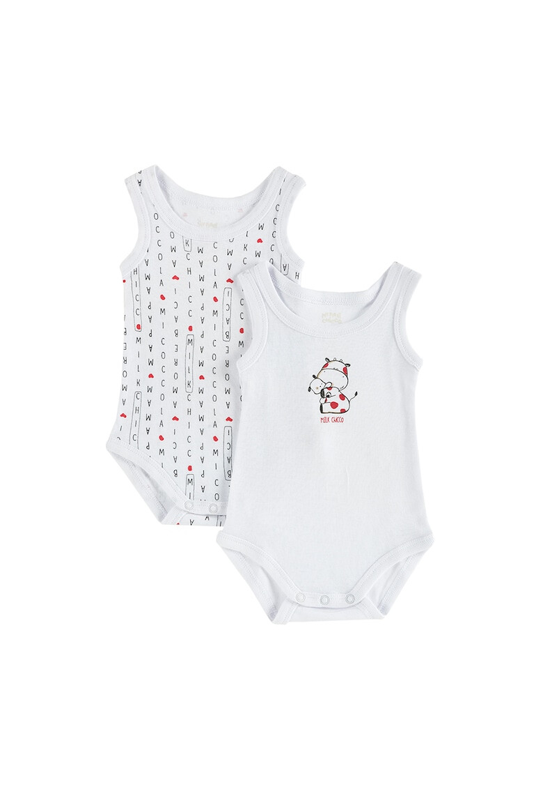 Chicco Set de body-uri din bumbac cu imprimeu - 2 piese - Pled.ro