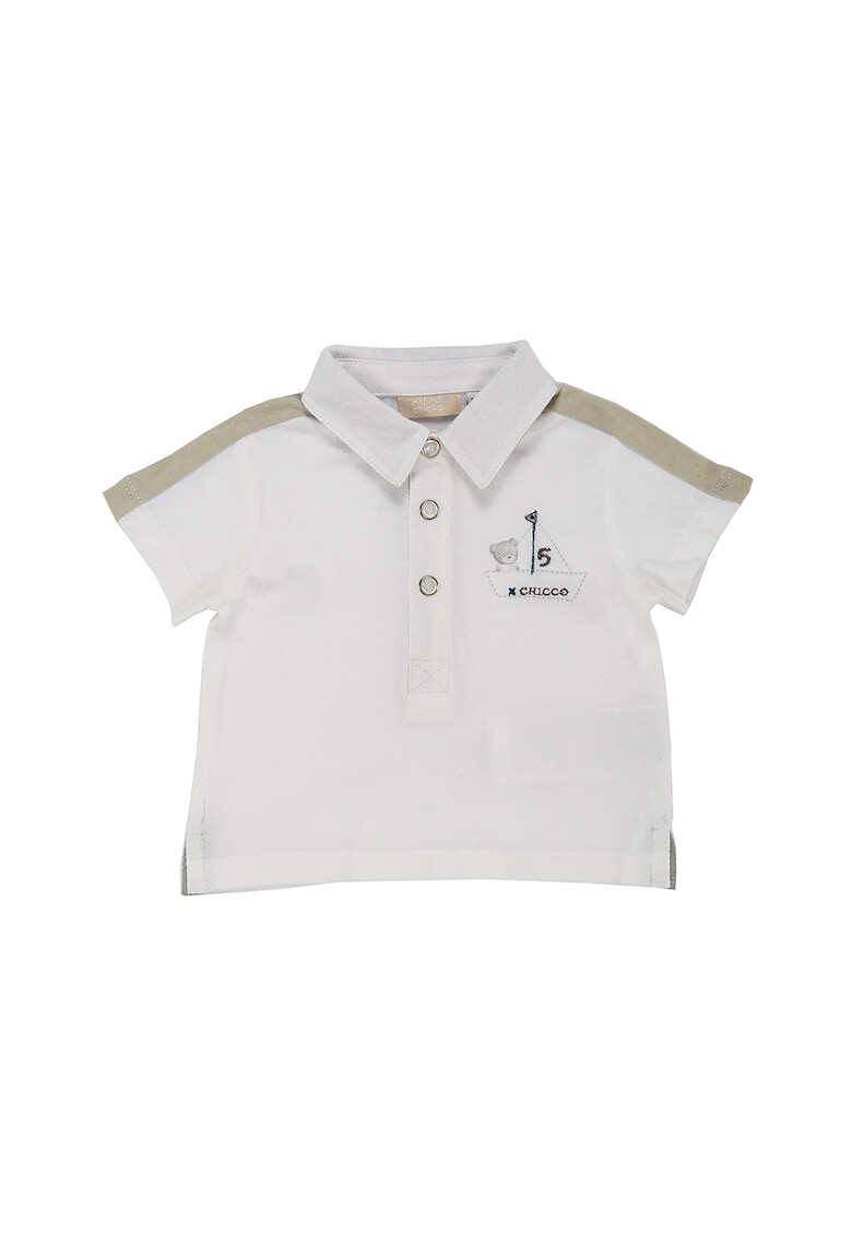 Chicco Tricou polo din pique cu logo discret brodat - Pled.ro